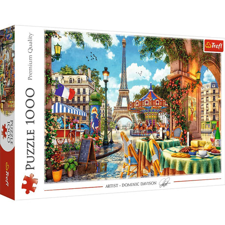 Trefl Parisian Morning 1000 Piece Jigsaw Puzzle Red 27"x19" Print, DIY Puzzle, Creative Fun, Classic Puzzle for Adults and Children from 12 Years Old Trefl