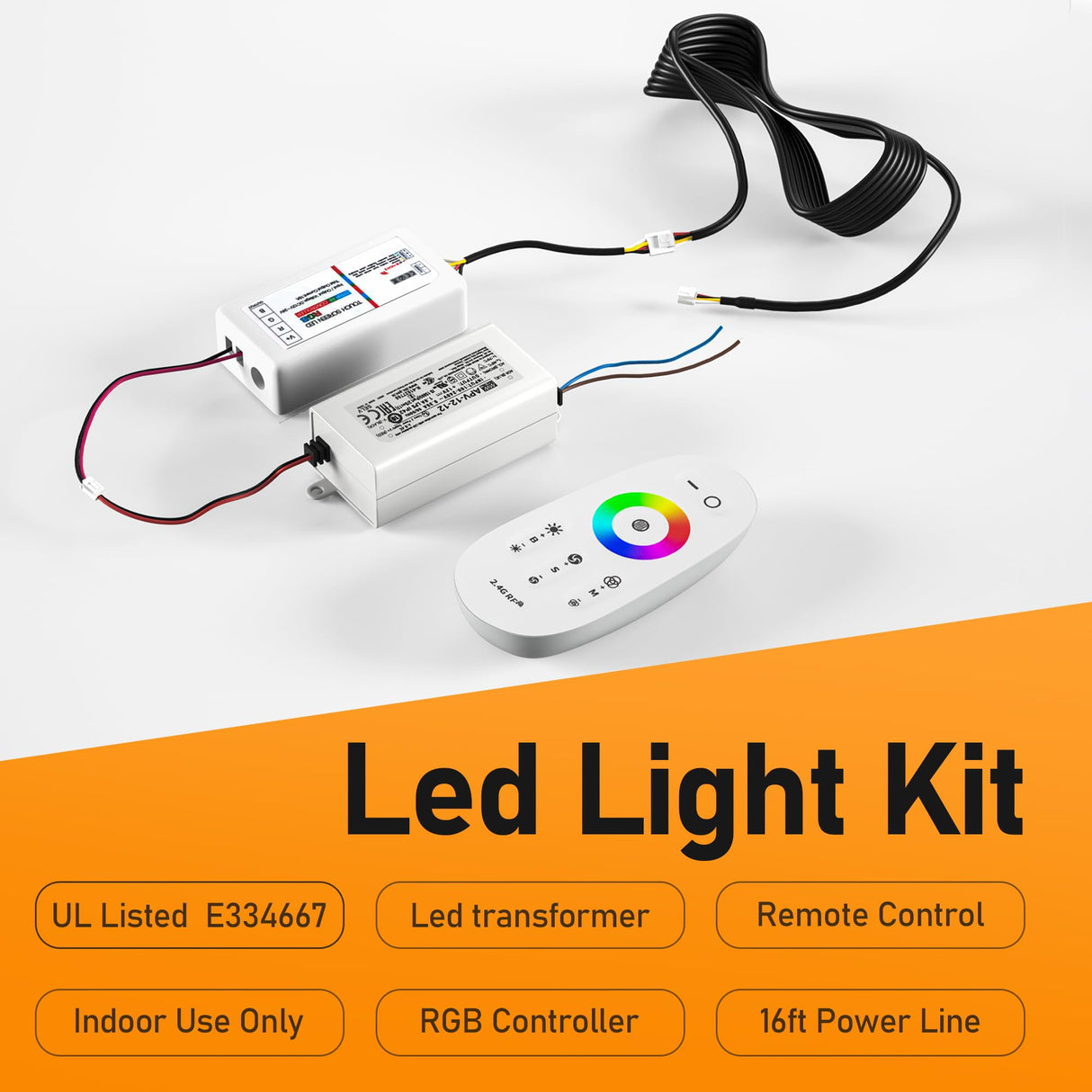 Bernkot Led Shower Niche with RGB Light 24" X 12" Matte Black 304 Stainless Steel Shower Niche with 2-Tiers Shelves Waterproof No Tile Needed Recessed Niches Shower for Bathroom Storage Bernkot