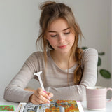 SENQAO Autumn Chair Diamond Art Kits for Adults, Fall Pumpkin DIY 5D Diamond Painting Kits Full Drill Diamond Dots Paintings with Diamonds Gem Art and Crafts Home Decor 12x16inch SENQAO