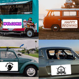 OUCPC Blank Car Magnets with 40 mils, 2 Pack 24” x 12” Car Magnets and Decals, Rounded Corners Car Door Magnets, Magnet for Car to Advertise Business, Prevent Car Scratches & Dents OUCPC