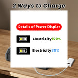 MOJOHAND Gun Safe for Pistols with LCD Display of Temperature Humidity, Fingerprint Quick-Access, Firearm Safety Device with Keys, Smart Handgun Safe for Nightstand, Car, 2 Gun Capacity MOJOHAND