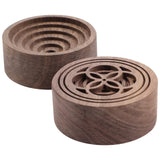 2 PCS Wooden Essential Oil Diffuser, Walnut Wood Diffuser, Aromatherapy Diffuser, Small Round Diffuser for Home, Offices, Cars, Yoga Rooms, Sauna Rooms, SPA Centers Anjetan