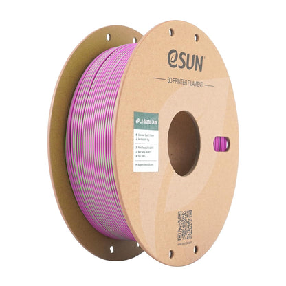 eSUN Dual Color Matte PLA Filament 1.75mm, Matte 3D Printer PLA Filament, 1KG Spool 3D Printing Filament for 5D Printers, Green Pink - WoodArtSupply