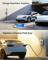 Ecogenix 2024 Level 2 EV Charger [40Amp, 240V, NEMA 14-50P] Portable Electric Vehicle Charging Stations with J1772 Connector and 25 ft Cable, Works with All J1772 EVs, for Home and Outdoor Ecogenix