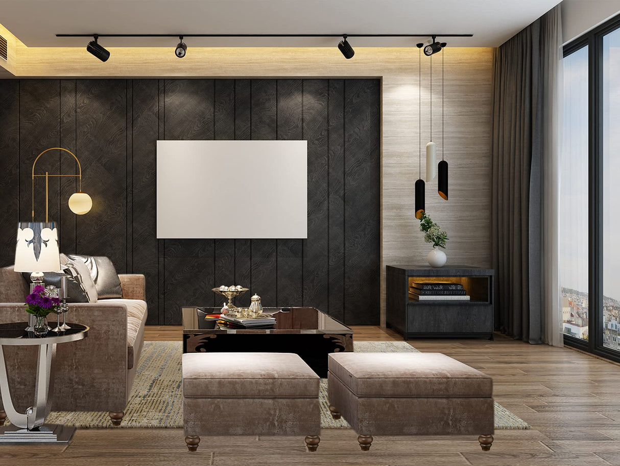 SHANJUE Wood Furniture Legs 3.5 inch Sofa Legs Set of 4 Round Brown Couch feet Sofa Replacement Parts for cabinets Armchair Recliner Coffee Table SHANJUE