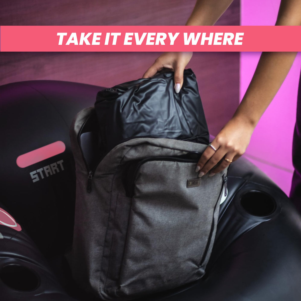 Inflatable Gaming Chair for Kids & Teens with Cup Holders and Side Pocket - This Air Gaming Bean Bag Chairs for Kids is The Perfect Furniture for Gamer Room Decor - Perfect Gaming Stuff for Boys 4-12 FranFusion