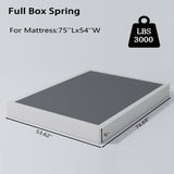 Vaciwe 6 Inch Full Box Spring and Cover Set, Box Springs Full Size, Heavy Duty Mattress Foundation, Easy Clean Cover, Simple Assembly Vaciwe