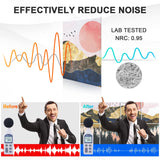 Tutmyrea Art Acoustic Panels, 48"X32" Self-adhesive Sound Proofing Padding, 8 Pack Acoustical Soundproof Wall Panels, Decorative Sound Absorbing Panels for Home & Office (Mountain Tree) Tutmyrea