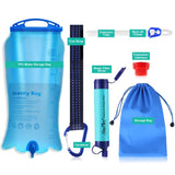 SimPure Gravity Water Filter, Portable Gravity-Fed Water Purifier with 3L Gravity Bag, Tree Strap, BPA Free Survival Gear and Equipment for Camping Hiking Emergency Preparedness SimPure