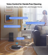 roborock Q5 Max+ Robot Vacuum with Self-Empty Dock, Upgraded from Q5+, 5500 Pa Suction, DuoRoller Brush, Hands-Free Cleaning for up to 7 Weeks, PreciSense LiDAR Navigation, App & Voice Control roborock