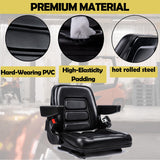 SEATIN Universal Forklift Seat,Tractor Seat,with Micro Switch,Armrest and Safety Belt,for Tractor,Mower,Skid Loader,Telehandler,Backhoe,Excavator Dozer SEATIN