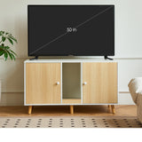 JanflyHome Litter Box Enclosure for 2 Cats - 42.5" Double Hidden Cat Litter Box Cabinet with Scratching Pad Large Space Indoor Pet House Crate Furniture Modern, Wood JanflyHome