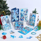 FREEBLOSS 15 Set DIY Card Making Kit for Adults Winters Card Making Kit DIY Handmade Greeting Card Kit Perfect for Christmas Gift Cards for Birthday Wedding Congratulation FREEBLOSS