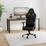 Razer Enki Gaming Chair: All-Day Comfort - Built-in Lumbar Arch - Optimized Cushion Density - Dual-Textured, Eco-Friendly Synthetic Leather - Reactive Seat Tilt & 152-Degree Recline - Black/Green Razer