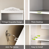 LITTLE TREE 73" Modern 5-Tier Bookcase, White Storage Shelf for Living Room, Bedroom, Home Office LITTLE TREE