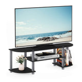 Furinno Turn-S-Tube Wide TV Entertainment Center, Black/Grey Furinno