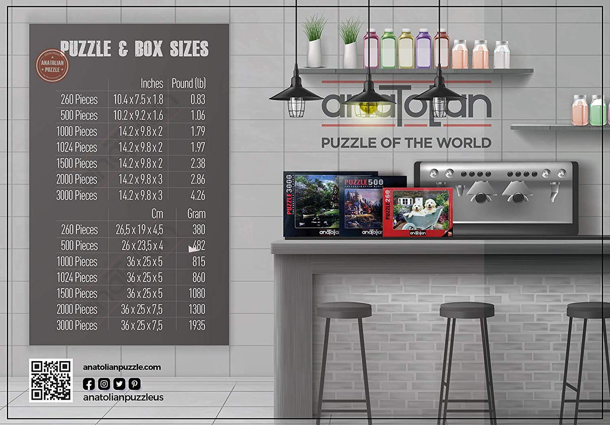 Anatolian Puzzle - Colmar Canal - 2000 Piece Jigsaw Puzzle #3953 Anatolian