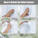 WindMage 4Pack 8 inch Sublimation Wind Spinner Blanks 3D Aluminum Metal Wind Sculpture Kinetic Spinners for Yard and Garden Indoor Art Ornaments Hanging Decoration (Cat) WindMage