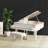 TONOR 4-Pack Bilayer Acoustic Panels Large Self-adhesive, 48” * 24” * 0.72” Adhesive Wall Panel, Large Soundproof Tiles for Echo Absorbtion, Acoustical Barrier of Polyester Fiber, Black TONOR