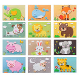 Lovyan 3D EVA Foam Stickers for Toddlers 12PCS Sticky Foam DIY Craft Preschool Art Class Drawing Sticker Puzzle Art Kit for Kids Boys Girls (Animals) Lovyan