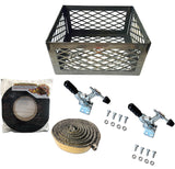 Total Control Offset Smoker Mod Kit for Oklahoma Joe's, and Most Other Offset Smokers Includes Gaskets, Lid Latches and Charcoal Basket (for Oklahoma Joe's Longhorn) Total Control