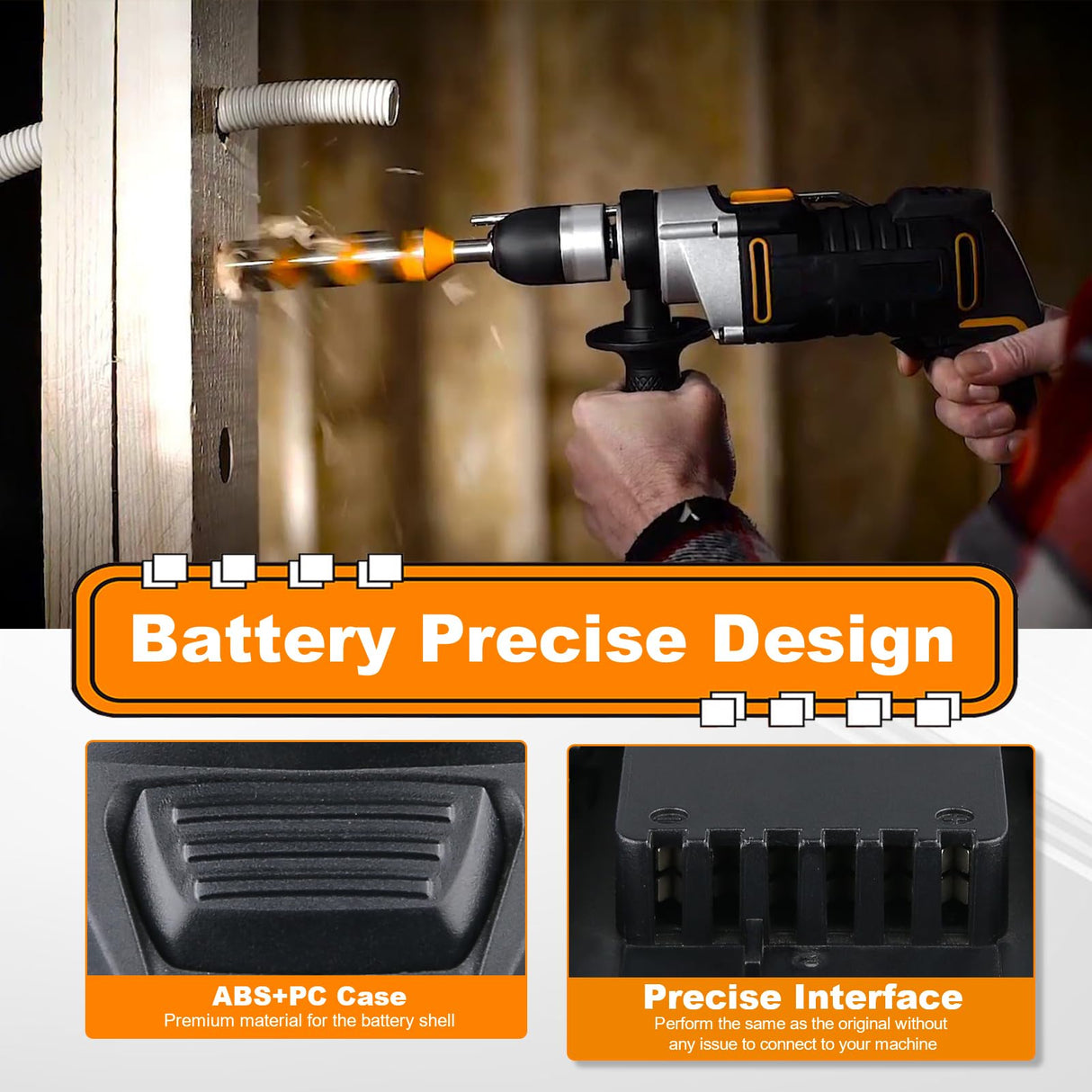 VINIDA 2Pack 20V 4.0Ah Battery 20V Max WA3520 Lithium Battery WG151s WG155s WG251s WG255s WG540s WG545s Tool Batteries VINIDA