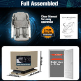 KTENTITO 2025 Massage Chair Full Body, 4D Zero Gravity Massage Chairs SL Track Shiatsu Massage Recliner Chair with Secure-Fit Arm Airbag, Waist & Calf Heating Voice Control Bluetooth Joystick G2 White KTENTITO