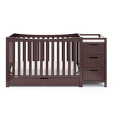 Graco Remi 4-In-1 Convertible Crib & Changer With Drawer (Espresso) – GREENGUARD Gold Certified, Crib And Changing-Table Combo, Includes Changing Pad, Converts To Toddler Bed, Full-Size Bed Graco