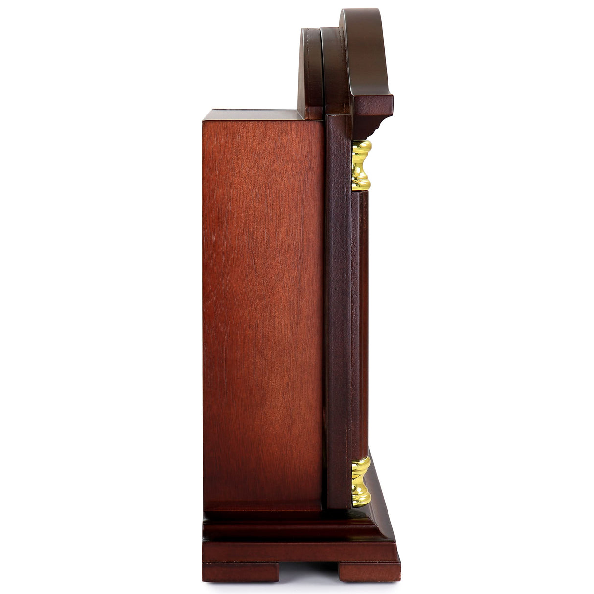 Bedford Clock Collection Redwood Mantel Clock with Chimes Bedford Clock Collection
