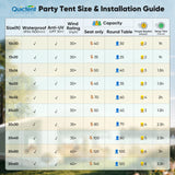 Quictent 20x30 Party Tent Heavy Duty Outdoor Canopy Tent Carport Wedding Event Shelter BBQ Wedding Tents for Parties with Storage Bags(Mesh) Quictent