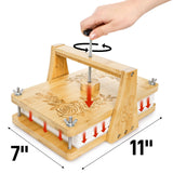 Pumtus Large Flower Press Kit, 6 Layers 11" x 7" Leaf Plant Preservation Kits, Even Pressure DIY Bamboo Floral Pressing Kit, Easy Pressed Arts and Craft Tool for Wedding Flower Preserve, DIY Lovers Pumtus