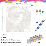 Christmas Paint by Numbers for Adult,Paint by Numbers Kit for Adults Beginners,DIY Paint by Numbers Acrylic Paint Canvas Santa Elk Painting Kits Art,Home Wall Decor, 11.8X11.8 inch(Without Frame) APTDYIGL