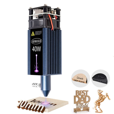 AENBUSLM 40W Laser Module with Air Assist, Laser Engraving Cutting Module for Wood, Fixed-Focus,Double Ultra-Fine Compressed Spot CNC Carving DIY Laser Master