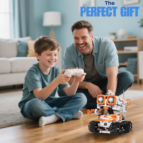 PIVONAX STEM Robotics Kit for Kids Ages 8-12 8-14+, 5-in-1 Remote/APP Control Coding Robot, Educational Engineering Building Toys with Programming, Science Projects Great Gift for Boys & Teens PIVONAX