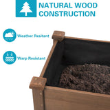 Gowoodhut Raised Garden Bed with Legs Outdoor, Elevated Garden Box with Grow Grid, Large Storage Shelf for Vegetable, Flower, Herb, Easy to Assemble，73x23x32 in Gowoodhut