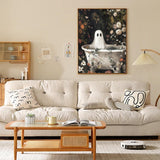 GOUOYANA Halloween Diamond Art Kits for Adults,5D Diamond Art of Ghosts Bathing in The Flower Forest,DIY Full Drill Diamond Painting Gem Art and Crafts,Home Wall Decor (12x16 Inch) GOUOYANA