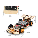 Self-Centering Steering Remote Control Car，STEM Projects for Kids Ages 8-12，Engineering kit, DIY rc car kit, STEM Kits for Kids Ages 8-12 ScienSta