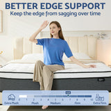 King Mattress, 14 Inch King Size Mattress in a Box, Hybrid Mattress for Pressure Relief, Pocket Springs Mattress, Firm Bednew