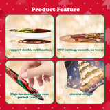 Sublimation Blank Ornaments White Aluminium Haning Ornament 10 PCS Bulk of for HTV Crafting DIY and Chritsmas Tree Decoration WANZELONYO