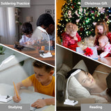 MiOYOOW Soldering Practice Kit LED Desk Lamp with Adjustable Brightness, DIY Electronic Soldering Project Kits Rechargeable Gooseneck Table Light for College High School Education or Home Office Use MiOYOOW