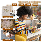 RMSPO 60 Sheets Watercolor Paper,140lb/300gsm Painting Paper Craft Paper for Kids Drawing,Art Room,Homeschool Crafts(5x7 Inch) RMSPO