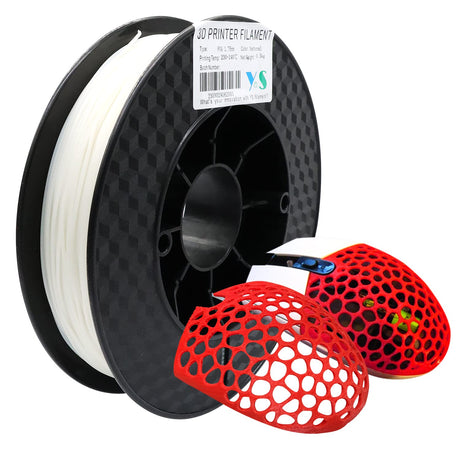 Yousu PVA Filament 1.75mm, Water Soluble Support 3D Printer Filament, 0.5kg, Natural PVA, Softens in 55-60°C Water Temperature for Easy Removal of Filament Support Yousu