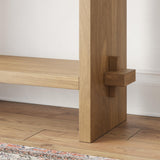 Nathan James Virgo Wood Accent Storage Console Sofa Table, for Entryway, Hallway or Living Room, 1, Light Brown Nathan James