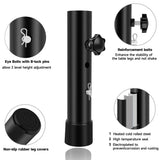 (4-Pack) Folding Table Leg Extenders, Highly Durable Steel Folding Table Leg Risers, Table Leg Extensions for Straight and Bent Legs, Adjustable Table Height Extenders for Rise 3.6in/5.2in Laowu