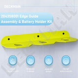 DECKMAN 204358001 Edge Guide Assembly & Battery Holder Kit Compatible with Ryobi P601 P206 18V One+ Trim Router, Pcl424, Pcl424B, for Ridgid R2401, Battery Holder Fit 18V Batteries DECKMAN