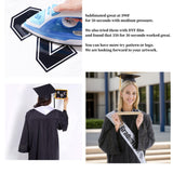 baotongle 12 Pieces Unisex Graduation Stole Sublimation Blank Graduation Stole Plain Graduate Honor Stole 70 Inches(12, White, 70x4.7inches) baotongle