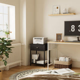 KAI-ROAD Black Nightstand Set of 2,Night Stand Set 2 with Drawers,Small Nightstand with Storage Bedside Table for Bedroom, Dorm, Modern End Table KAI-ROAD