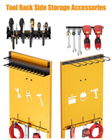 FHXZH Power Tool Organizer with Wheels - Garage Power Tools Storage Cart, Large Rolling Drill Holder Cordless Battery Storage, Heavy Duty Floor Standing Utility Rack Gift for Men, Husband, Father FHXZH