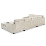 Merax 119" U Shaped Sectional Sofa, 6 Seat Chenille Corner Couch Set with Oversized Chaise Lounge, Comfy with Cup Holders for Living Room, Apartment, Beige Merax