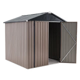 U-MAX 6x6 Storage Sheds & Outdoor Storage, Small Outdoor Storage Garden Outside Shed kit, Galvanized Metal Utility Shed for Backyard, Patio and Lawn U-MAX